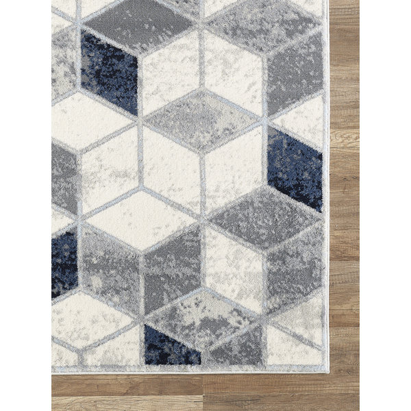 Corrigan Studio® Jenifry Geometric Gray Area Rug & Reviews Wayfair